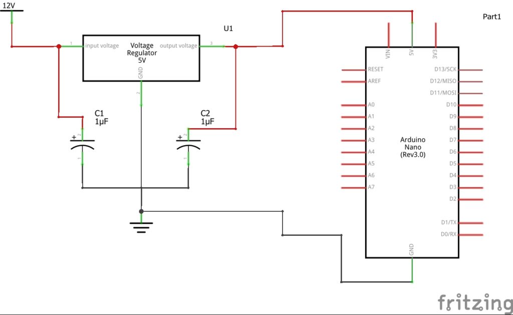 How to power your ARDUINO project with a L7805 voltage regulator