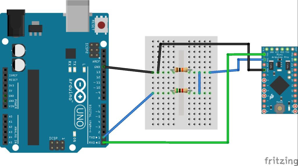 How to make two Arduino boards talk to each other